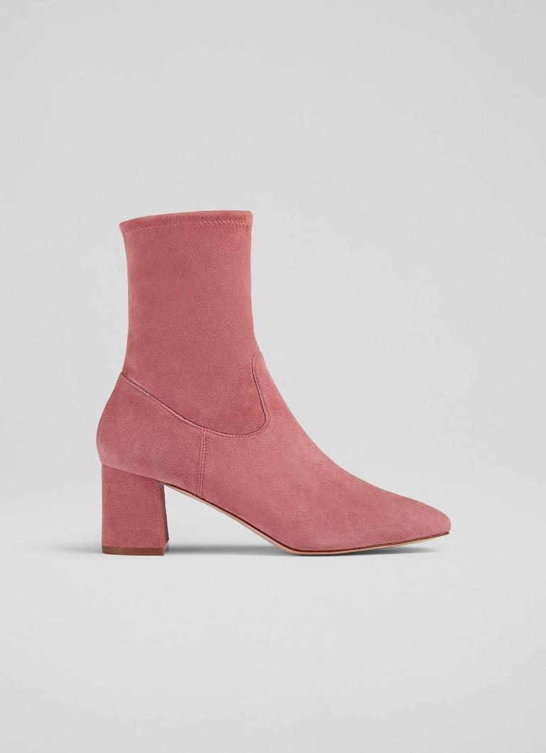 Harp Rose Block Heel Stretch Ankle Boot Shoes Collections L.K.Bennett London